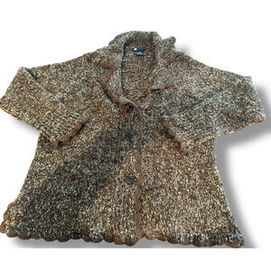 Vintage Carole Little Retro Cotton Cardigan Sweater